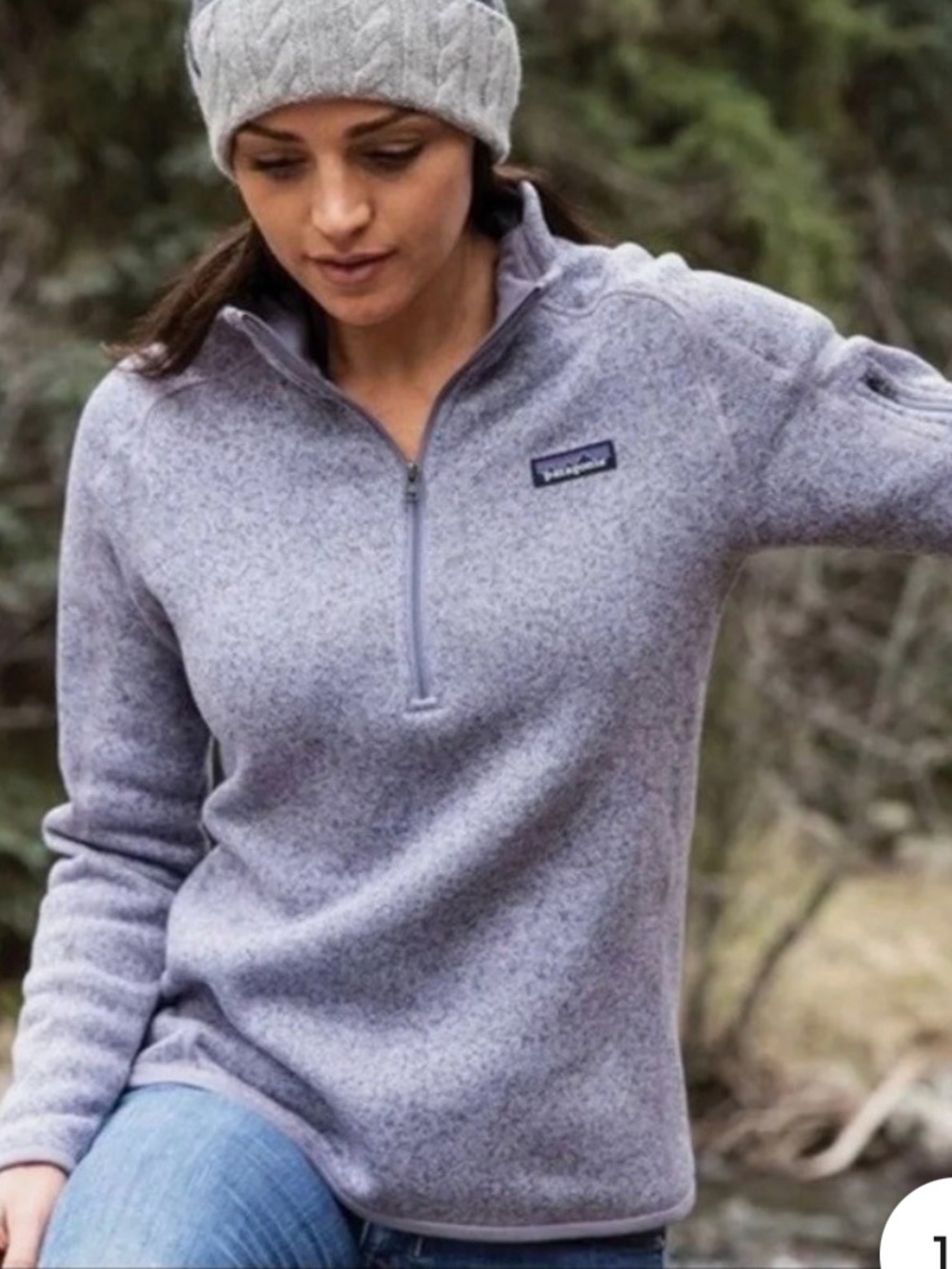 NEW💜Patagonia better sweater quarter zip in smoked violet size extra small $149